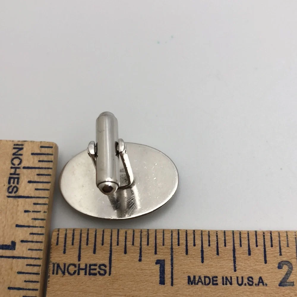VTG Equestrian Cuff Links Silver Gold Stylish